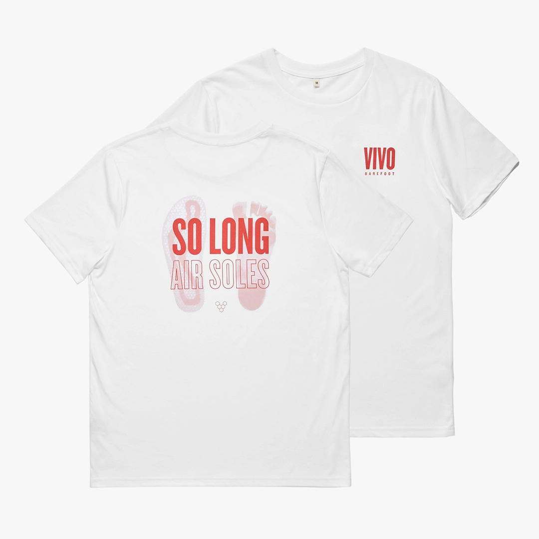 Vivobarefoot So Long Airsoles T-Shirt Unisex White