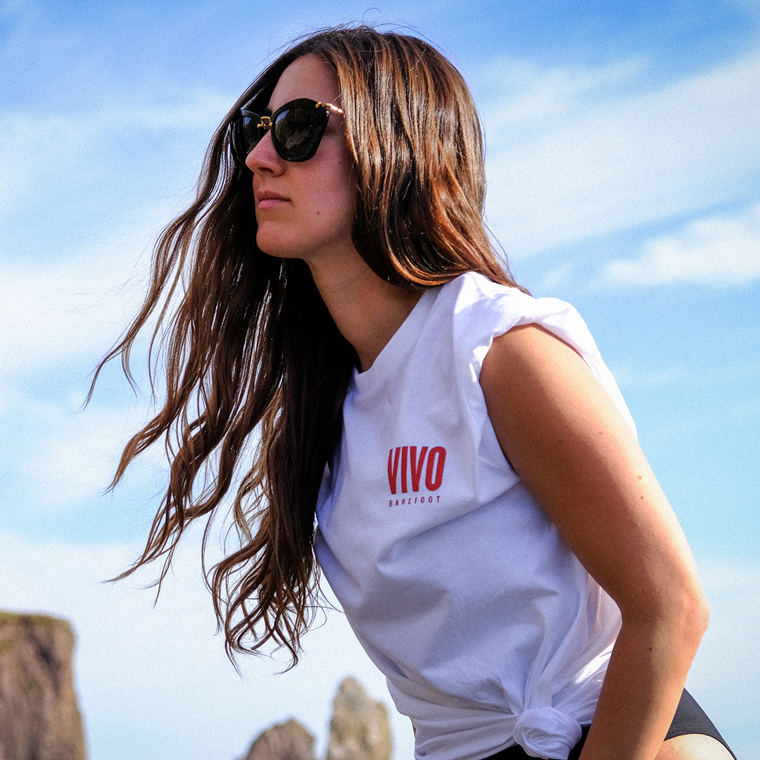 Vivobarefoot So Long Airsoles T-Shirt Unisex White 4 Vivobarefoot So Long Airsoles T-Shirt Unisex White