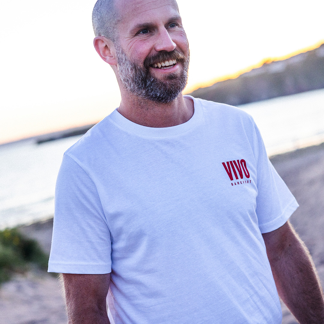 Vivobarefoot So Long Airsoles T-Shirt Unisex White 5 Vivobarefoot So Long Airsoles T-Shirt Unisex White