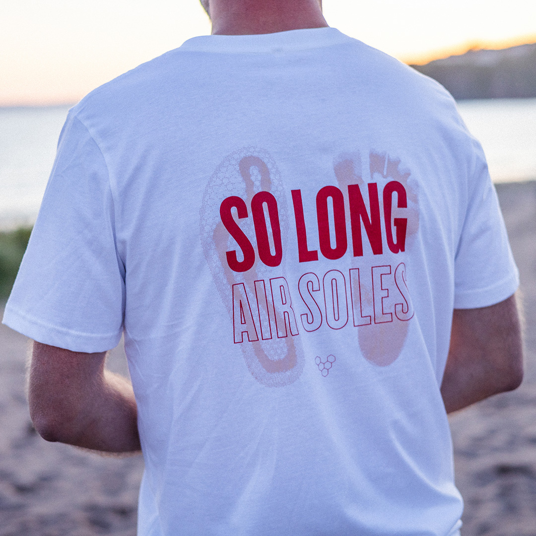Vivobarefoot So Long Airsoles T-Shirt Unisex White 6 Vivobarefoot So Long Airsoles T-Shirt Unisex White